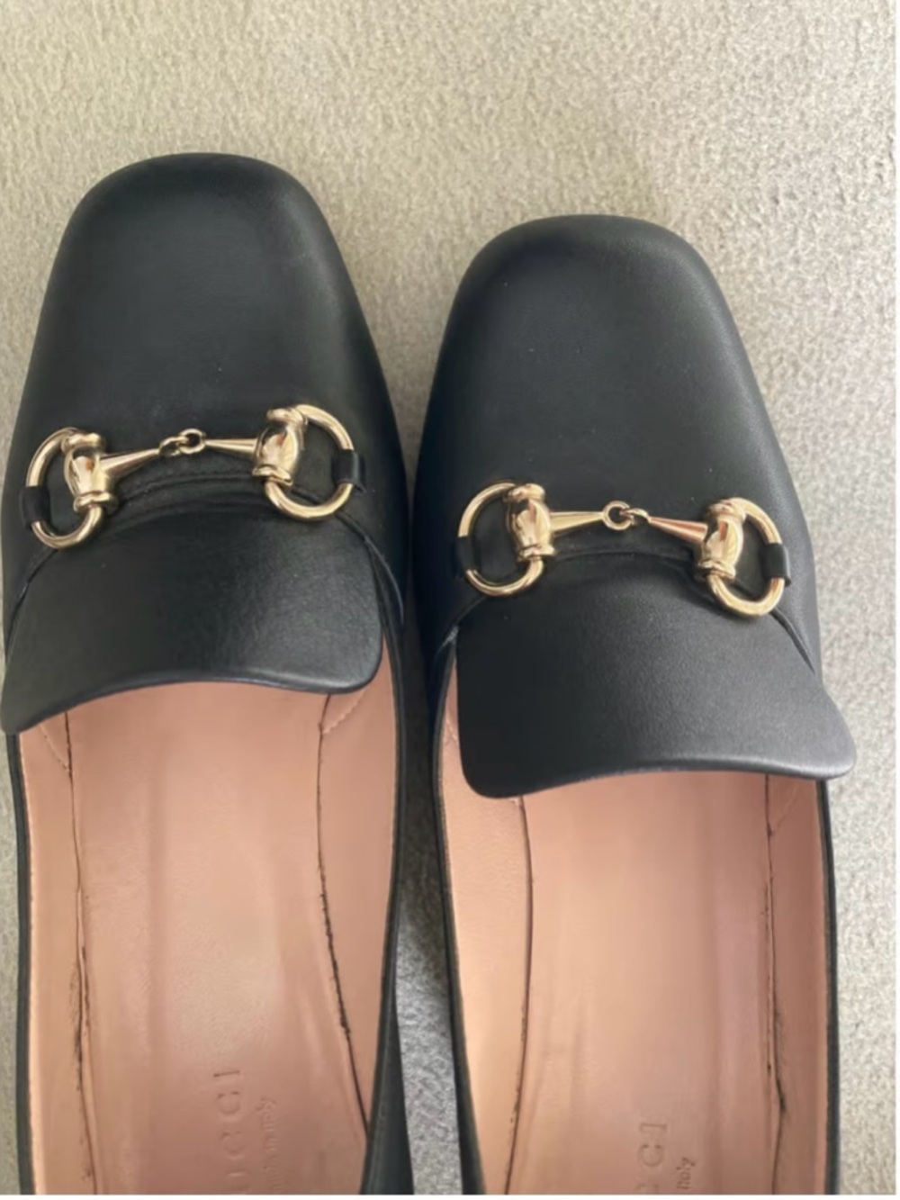 Gucci Black Leather Horsebit Loafers, Size  37.5 - Picture 4 of 7